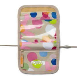 ergobag® Brustbeutel Flower PowBär – Schlüssel & Geld sicher verstaut, wasserabweisend, Beige