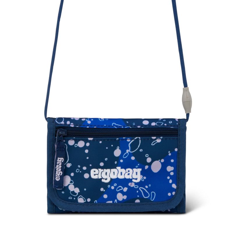 ergobag® Brustbeutel OzeanBärwohner – Für Schlüssel, Geld & Busfahrkarte, wasserabweisend, Blau