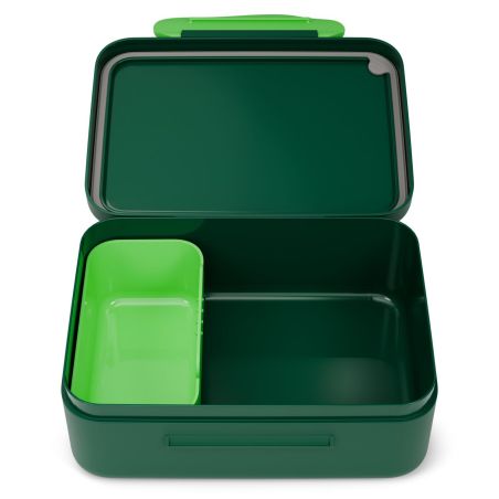 Fond of Brotdose Dinosaurier – Kunststoff mit Trennfach (Rot)