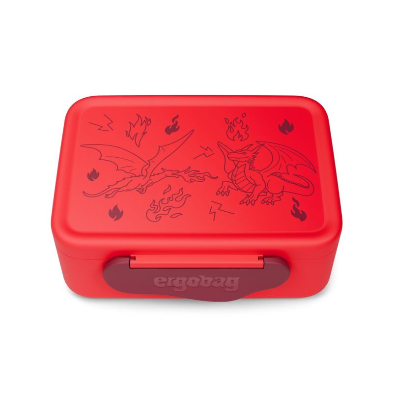 Fond of Brotdose Drache – Kunststoff mit Trennfach (Pink)