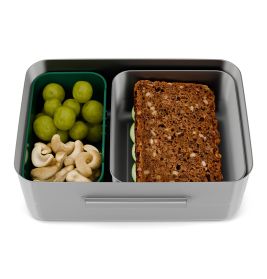 Fond of Edelstahl Brotdose Dschungel – mit Trennfach & Snack-Box