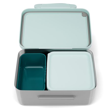 ergobag Blumen Edelstahl Brotdose: BPA-frei, Schul & Freizeit, 01070-20191-10