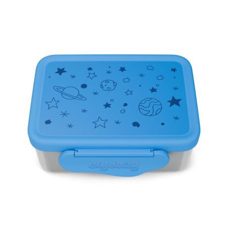ergobag Sterne Edelstahl Brotdose: BPA-frei, Trennfach, Snack-Box für Schule & Freizeit