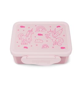 ergobag Einhorn Edelstahl Brotdose: BPA-frei, Trennfach, Snack-Box | Kindgerecht