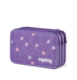 ergobag® Maxi Mäppchen PonyBäradies – gefüllt, 3 Fächer, ab Klasse 2, Lila