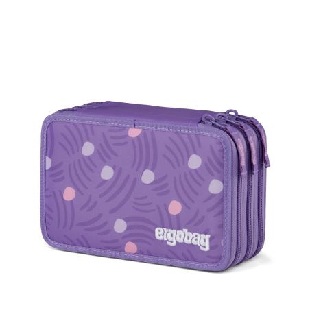 ergobag® Maxi Mäppchen PonyBäradies – gefüllt, 3 Fächer, ab Klasse 2, Lila