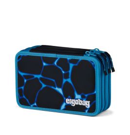 ergobag® Maxi Mäppchen Bärassic Garden – gefüllt, 3 Fächer, ab Klasse 2, Blau