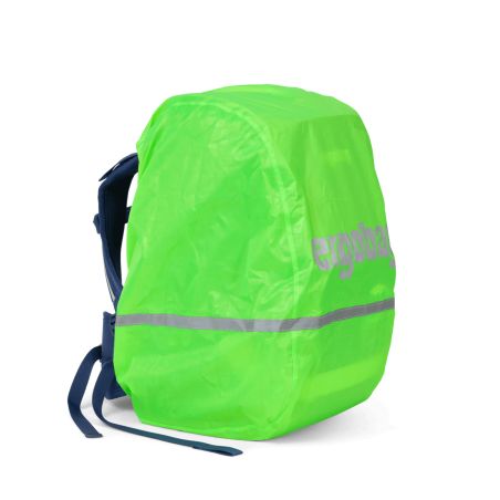 ergobag Regencape Grün - Schulranzen Regenschutz für Kinder