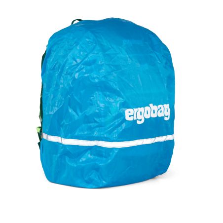 ergobag Regencape Blau – wasserdichter Schutz für Schulranzen
