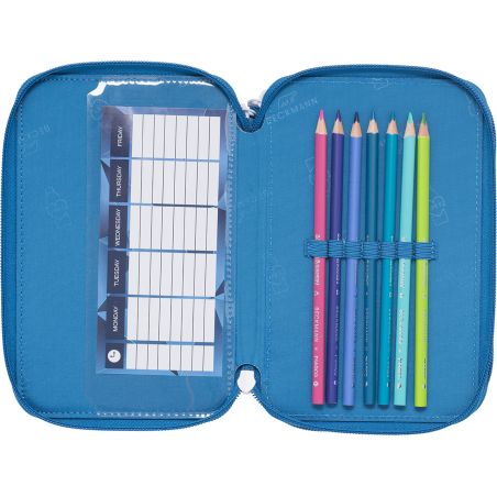 Federmappe Blue lightning 3 Fächer