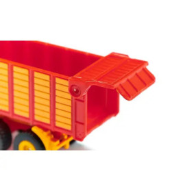 SIKU 1650 John Deere Traktor mit Silagewagen | Metallmodell | Heckklappe öffenbar | Ab 3 Jahre