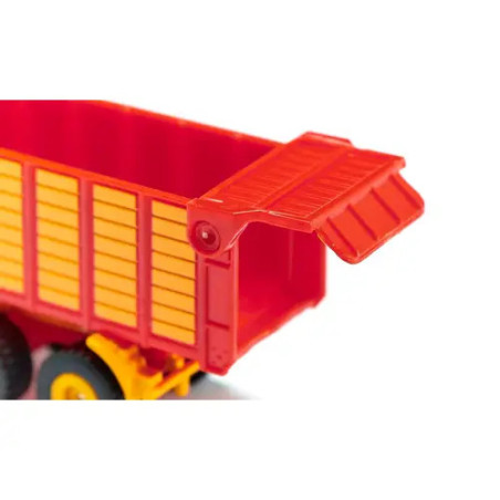 SIKU 1650 John Deere Traktor mit Silagewagen | Metallmodell | Heckklappe öffenbar | Ab 3 Jahre