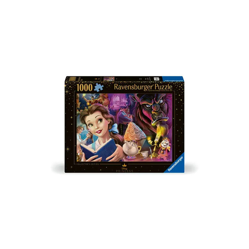 Ravensburger Puzzlebox mit 1000 Teilen, Motiv: Charaktere aus Disneys Die Schöne und das Biest.