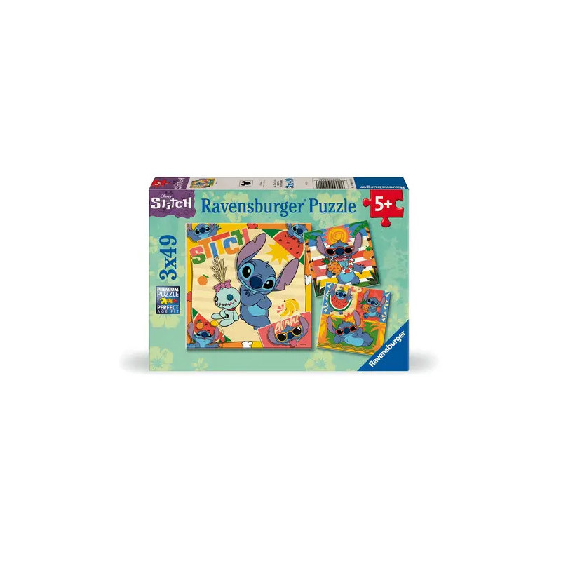Puzzle Disney Stitch 3 x 49 Teile