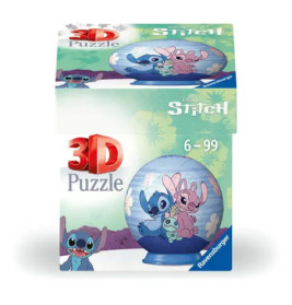 3D-Puzzle-Box mit Stitch-Motiven von Ravensburger, empfohlen für Kinder ab 6 Jahren bis Erwachsene.