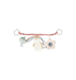 FEHN Kinderwagenkette Hanni aus Stoff mit Rassel & Knisterpapier