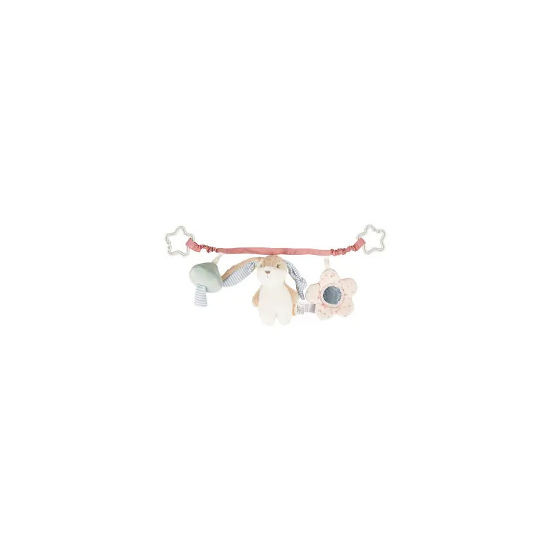 FEHN Kinderwagenkette Hanni aus Stoff mit Rassel & Knisterpapier