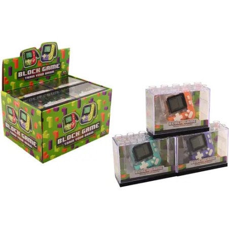 Blockspielkonsole im Display, 3-fach sortiert