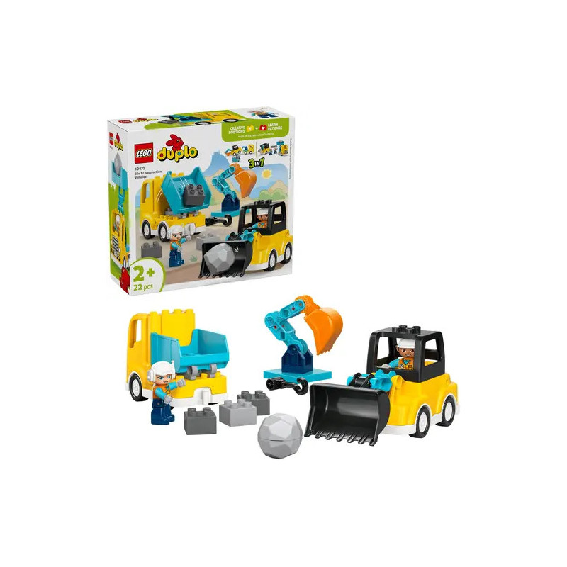 Duplo Baufahrzeuge – 3-in-1-Set