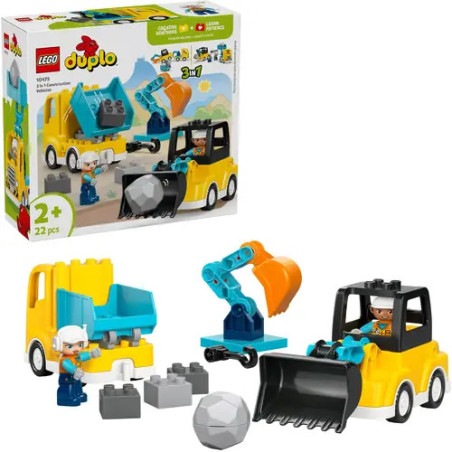 Duplo Baufahrzeuge – 3-in-1-Set