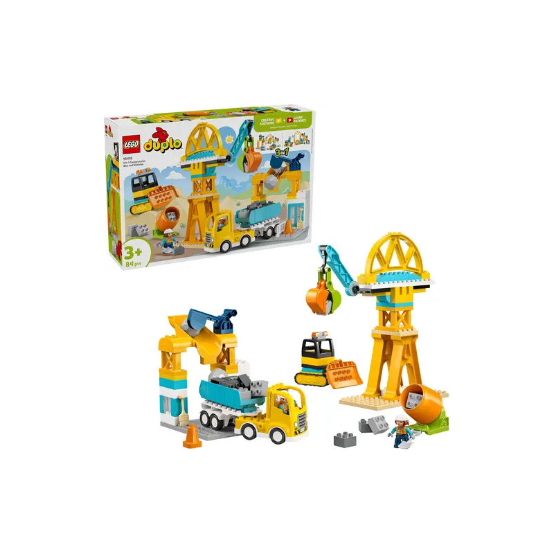 Duplo Baustelle mit Baufahrzeugen – 3-in 1 Set
