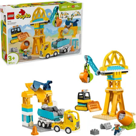 Duplo Baustelle mit Baufahrzeugen – 3-in 1 Set