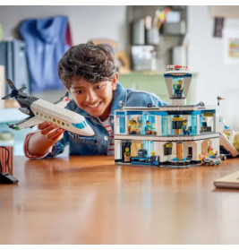 City Flughafen mit Flugzeug