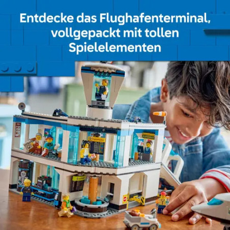 City Flughafen mit Flugzeug