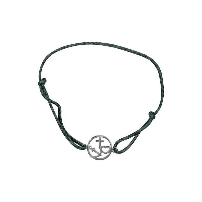 Armband mit Kreuz-Herz-Anker- Anhänger