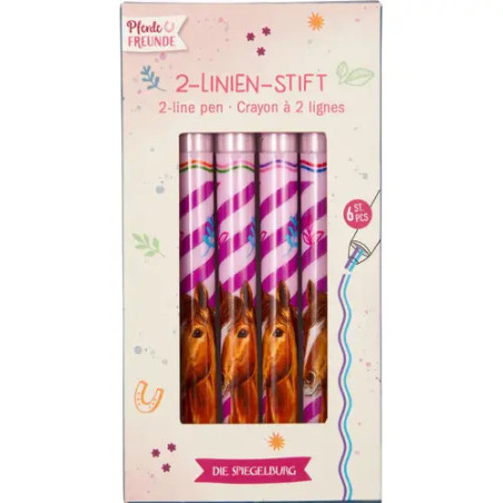 2-Linien-Stift - Pferdefreunde