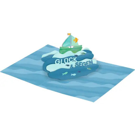 Pop-up-Grusskarte: Alles Gute