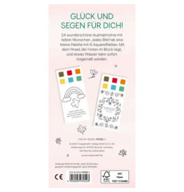 Mini-Malblock m. Farben/Pinsel