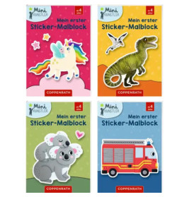 Mein erster Sticker-Malblock sortiert