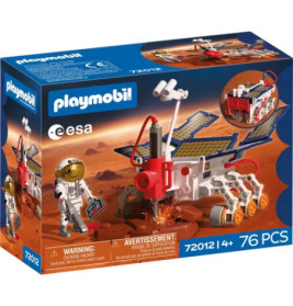 Playmobil ESA Mars Rover Set mit 76 Teilen, Astronautenfigur und Rover-Abbildung auf der Verpackung.