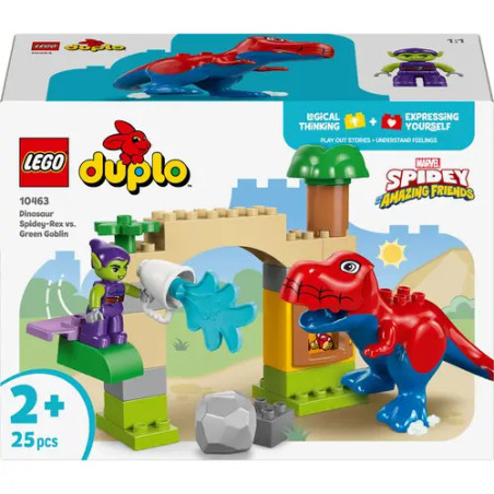 Duplo Spidey-Rex vs. Green Goblin