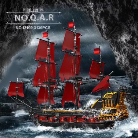 Mould King 13109 Queen Anna Red Piratenschiff