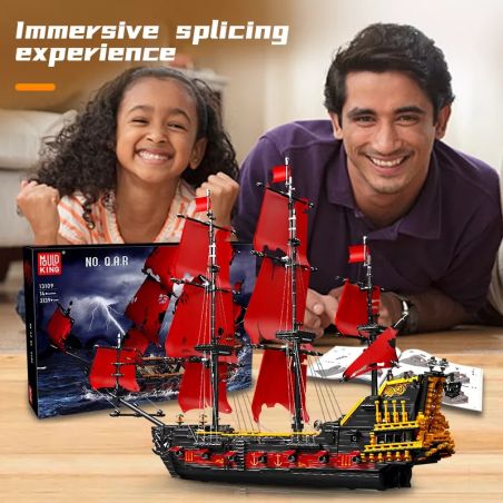 Mould King 13109 Queen Anna Red Piratenschiff