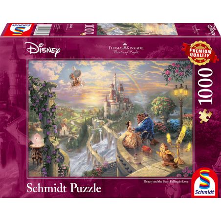 Schmidt Spiele Thomas Kinkade Disney Die Schöne und das Biest Puzzle 1000 Teile