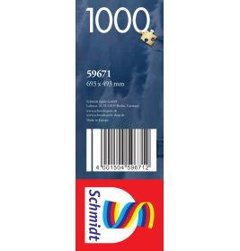 Schmidt Spiele Puzzle Die Schöne und das Biest – Zauberhafter Winterabend (Thomas Kinkade) 1000 Teile