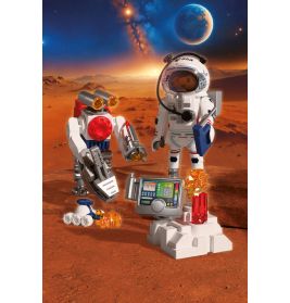 ESA: Astronaut mit Roboter