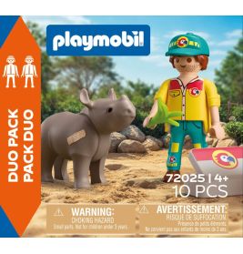 DuoPack Tierpfleger mit Nashorn