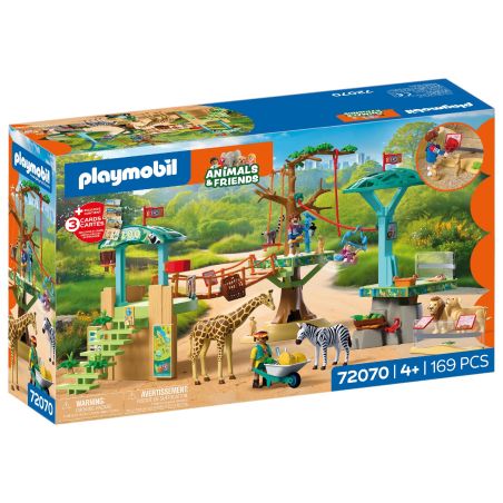 Playmobil Animals & Friends-Set mit Dschungeltieren, Figuren und Zubehör, geeignet ab 4 Jahren.