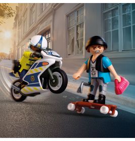 Verfolgungsjagd mit Motorrad