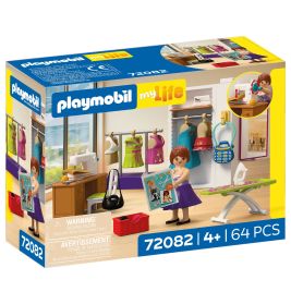 Playmobil My Life Set: Schachtel mit Szene aus einem Modegeschäft, Figur, Kleidung und Zubehör, ab 4 Jahren.
