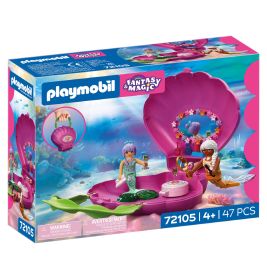 Playmobil Fantasy & Magic Set: Zwei Meerjungfrauen im rosa Muschel-Design, 47 Teile, ab 4 Jahren geeignet.