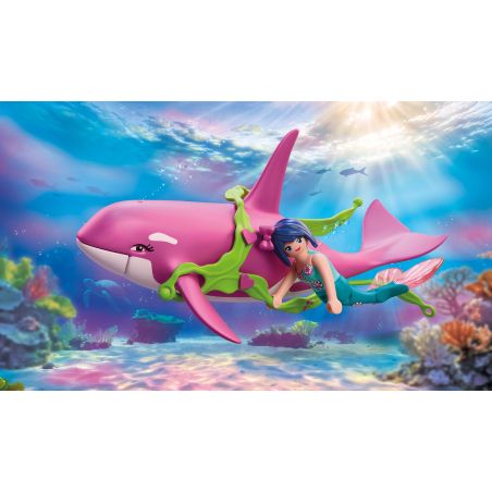 Orca mit Meerjungfrau