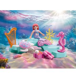 Meerjungfrau mit Geschenk