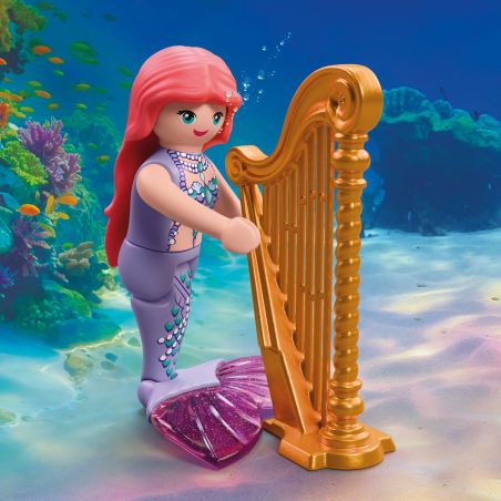 Meerjungfrau mit Geschenk