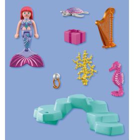 Meerjungfrau mit Geschenk