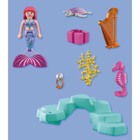 Meerjungfrau mit Geschenk